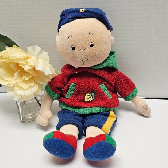 Vintage Soft Plush Caillou Classic Friend Boy Doll PBS TV French 2002 CINAR 14" - Picture 1 of 13